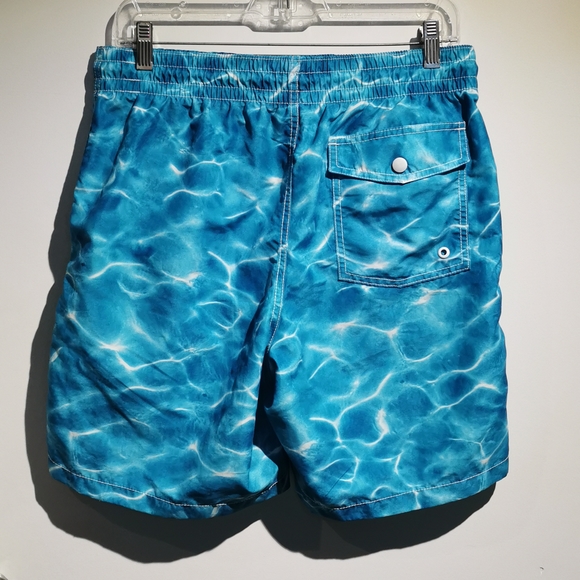 OLD NAVY | Swim Trunks, Blue Water Print - Picture 2 of 7